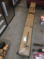 Sealed cardboard box bearing Gazelle Tents logo and packaging label