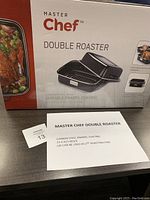 Photo of original packaged box showing brand, product name, dimensions and key features.