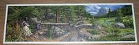 Full panoramic view of the Bev Doolittle limited edition print showing natural landscape with figures, trees, rocks, and mountains.