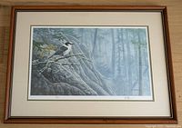 Frontal image of the framed limited edition print showing the detailed artwork and signature.