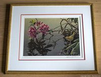 Front view of the framed print showing full composition and frame