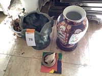 Both planter and vase shown side by side