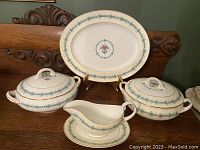 Close-up view of the same set from a slightly different angle showcasing design details and condition