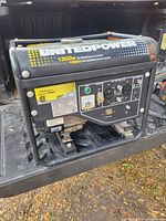 Front and top view of generator showing UnitedPower branding and control panel