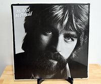 Front cover of the Michael McDonald vinyl record album showing a black and white portrait of the artist.