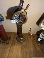 Front full view of the telegraph on pedestal stand