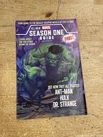Front cover showing Hulk with text about 2012 Marvel Season One Guide featuring Ant-Man, Hulk, Dr. Strange.