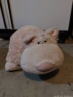 Front view of small My Pillow Pet sheep plush stuffed animal showing face and ears.