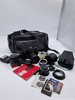 All items arranged in front of white backdrop