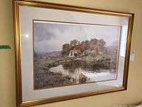 Front view of the framed print showing the entire image and frame