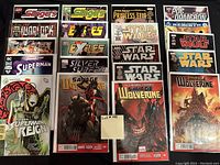 Photo of 20 comic books from Slingers, Warlock, Exiles, Superman, Silver Surfer, Star Wars, Wolverine series, all bagged and boarded in high grade condition.