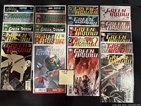 Image showing 20 comics including multiple Green Arrow issues from DC Comics and one Star Lord issue from Marvel Comics, all bagged and boarded.