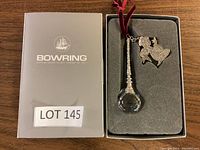 Closed box showing Bowring logo and lot number