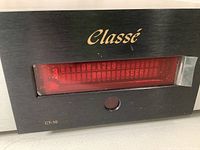 Close-up of front panel showing Classe logo, red signal meter and CT-10 label