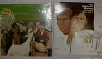 Photo showing front covers of both albums: The Beach Boys Pet Sounds and The Righteous Brothers Greatest Hits Vol. 2, displaying artwork and condition of sleeves.