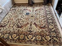 Full view of the rug laid out in room