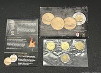 Full set in original sealed packaging with informational card from Royal Canadian Mint describing the coin series and special editions.