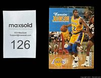 Photo showing the Magic Johnson basketball card from the 1993-94 Skybox Series 2 set.