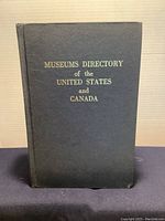 Front cover of the hardcover book titled Museums Directory of the United States and Canada.