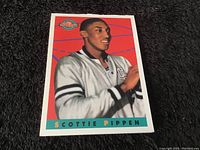 Front side of the 1993 Scottie Pippen Kellogg's basketball card showing Pippen's image and name.