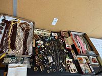 Overview of entire collection laid out on table