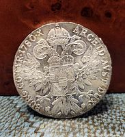 Reverse side of the coin displaying the crowned double-headed eagle with shield and surrounding inscriptions.
