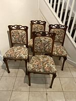 Group of four chairs front view