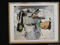 Full front view of framed artwork