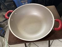 Top view showing the nonstick interior surface with some signs of use and need for cleaning.