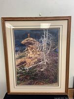 Full view of framed print showing artwork and frame