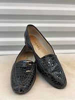 Pair of loafers angled front and side view