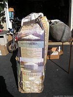 Tent instructions sheet with assembly diagrams and Coleman branding