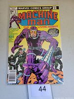 Front cover of Machine Man #1 comic with price and Marvel Comics Group header.