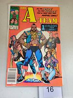 Front cover of The A-Team #1 Marvel comic book featuring character illustrations and title text.