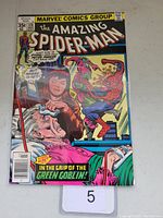 Front cover of The Amazing Spider-Man #178 comic book showing Spider-Man fighting the Green Goblin and a woman on a hospital bed.