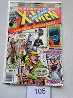 Front cover of Uncanny X-Men #111 comic showing vibrant circus-themed artwork including characters Storm and Wolverine.