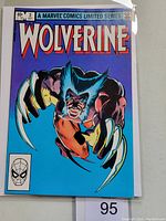 Front cover of Wolverine #2 Marvel comics limited series, issue priced at 60 cents, October issue, featuring Wolverine in aggressive pose with claws out.