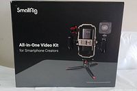Box front showing SmallRig All-in-One Video Kit for Smartphone Creators with product image