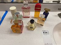 Overview of all seven fragrance items on countertop