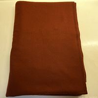 Folded fabric showing full length and color