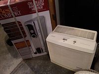 Oil-filled radiator heater with box