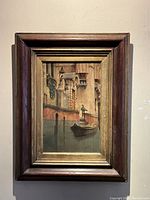 Framed painting front view