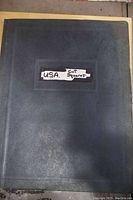 Front cover of album labeled 'U.S.A. Cut Squares'