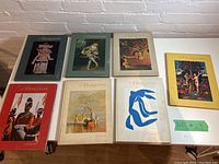 Seven assorted Horizon hardcover arts magazines arranged flat showing front covers with various artistic images.