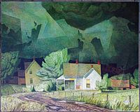 Straight-on view of the giclée print showing full composition and condition