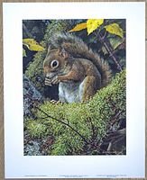 Full view of print with white border on flat surface