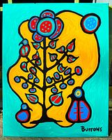 Front view of the painting on a neutral background