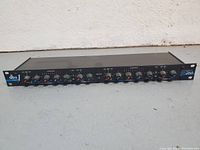 Front perspective view of dbx 266 Compressor Gate unit showing full front panel with controls and branding