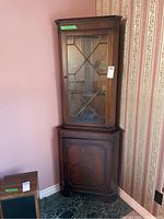 Front view of entire cabinet positioned in corner