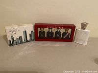 Overview of all three fragrance items side by side on flat surface